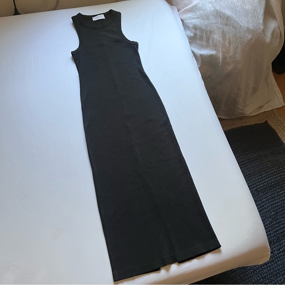 Sold Out NYC Long "Not So Basic Dress" in black, size XS